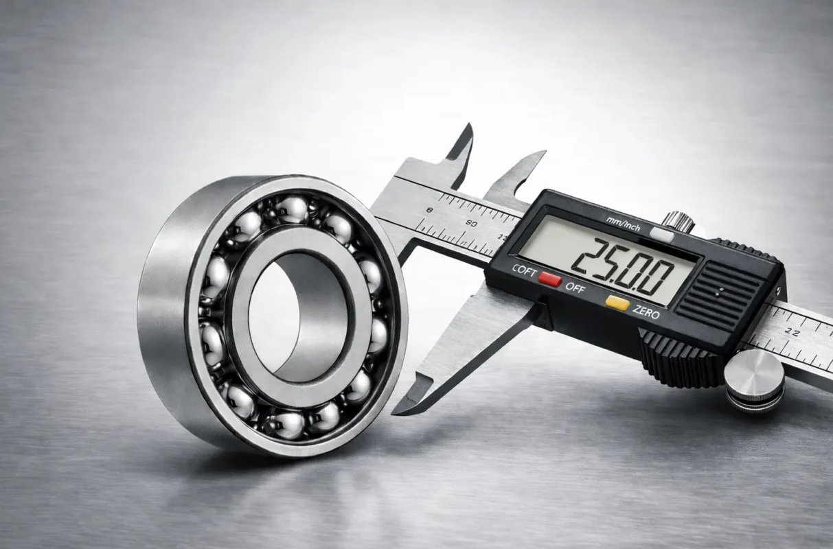 Measure Ball Bearing Width