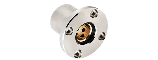 Linear Plain Bearings With Flange Mount Housing Graphite Plugge Bronze