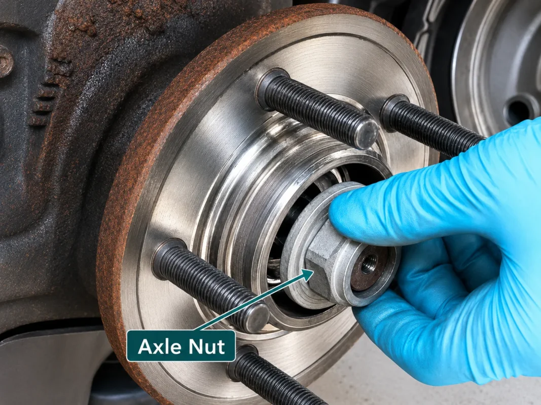 Put The Center Axle Nut Back