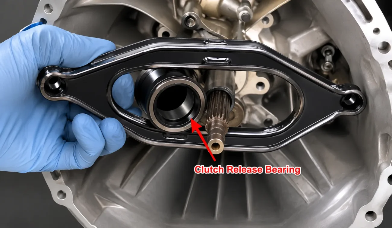 Remove The Old Bearing From The Release Fork
