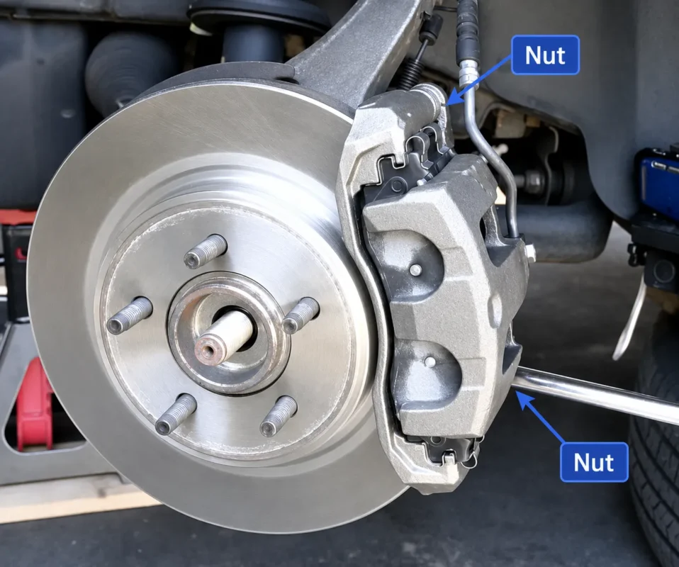 Take Off The Brake Caliper And Rotor