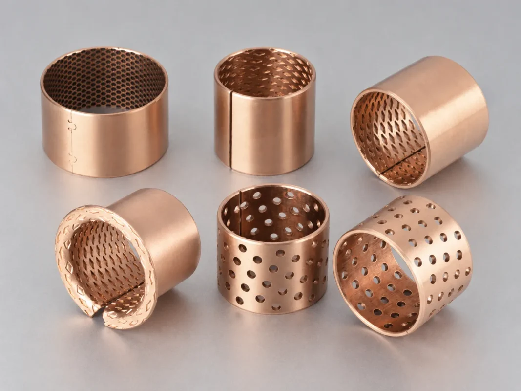 Bronze Bushings With Flanges Lubricatio Grooves Etc