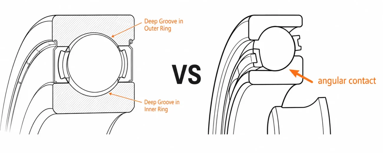 Deep Groove Ball Bearings Vs Angular Contact Ball Bearings Picture