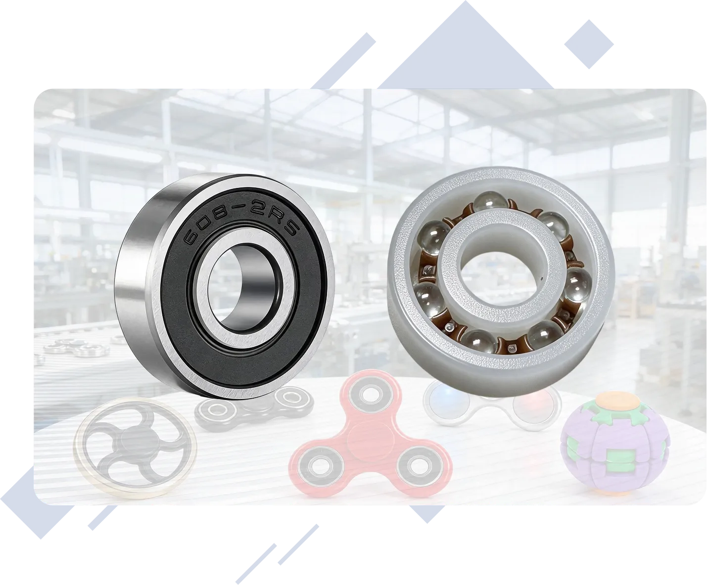 Fidget Spinner Bearings Manufacturer For Traditional And Press To Spin Figet Balls